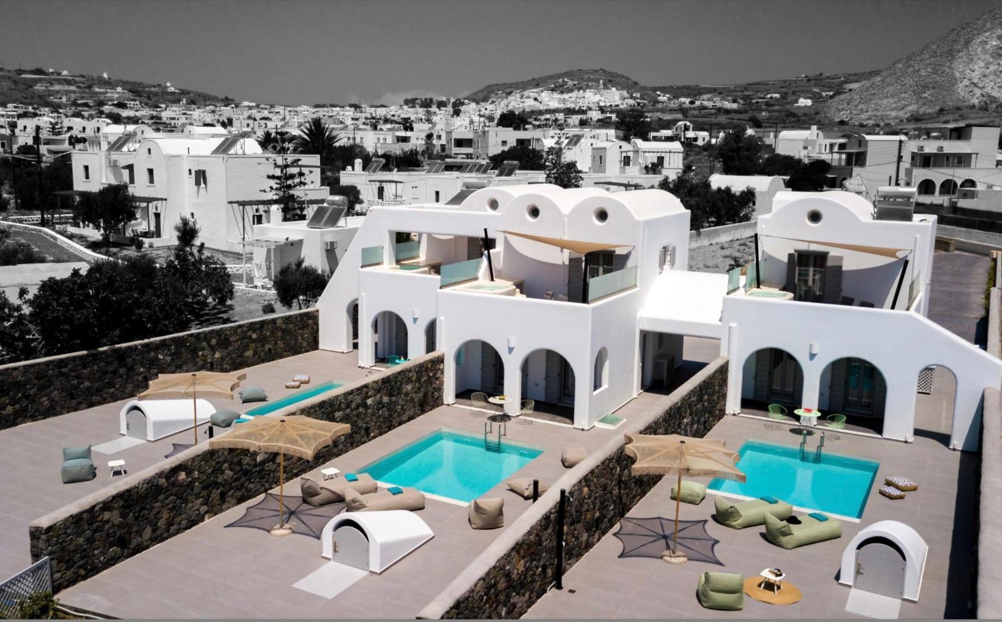 פריסה Modern Dome Homes Of Santorini מראה חיצוני תמונה
